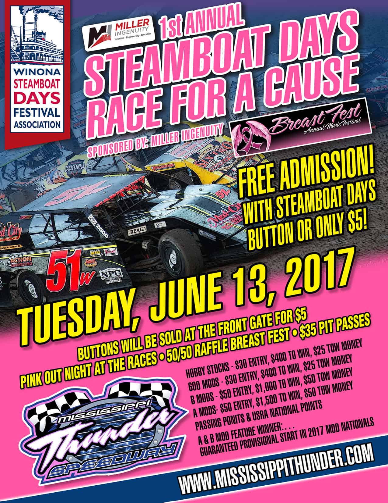 STEAMBOATFLYERRACE Winona Steamboat Days