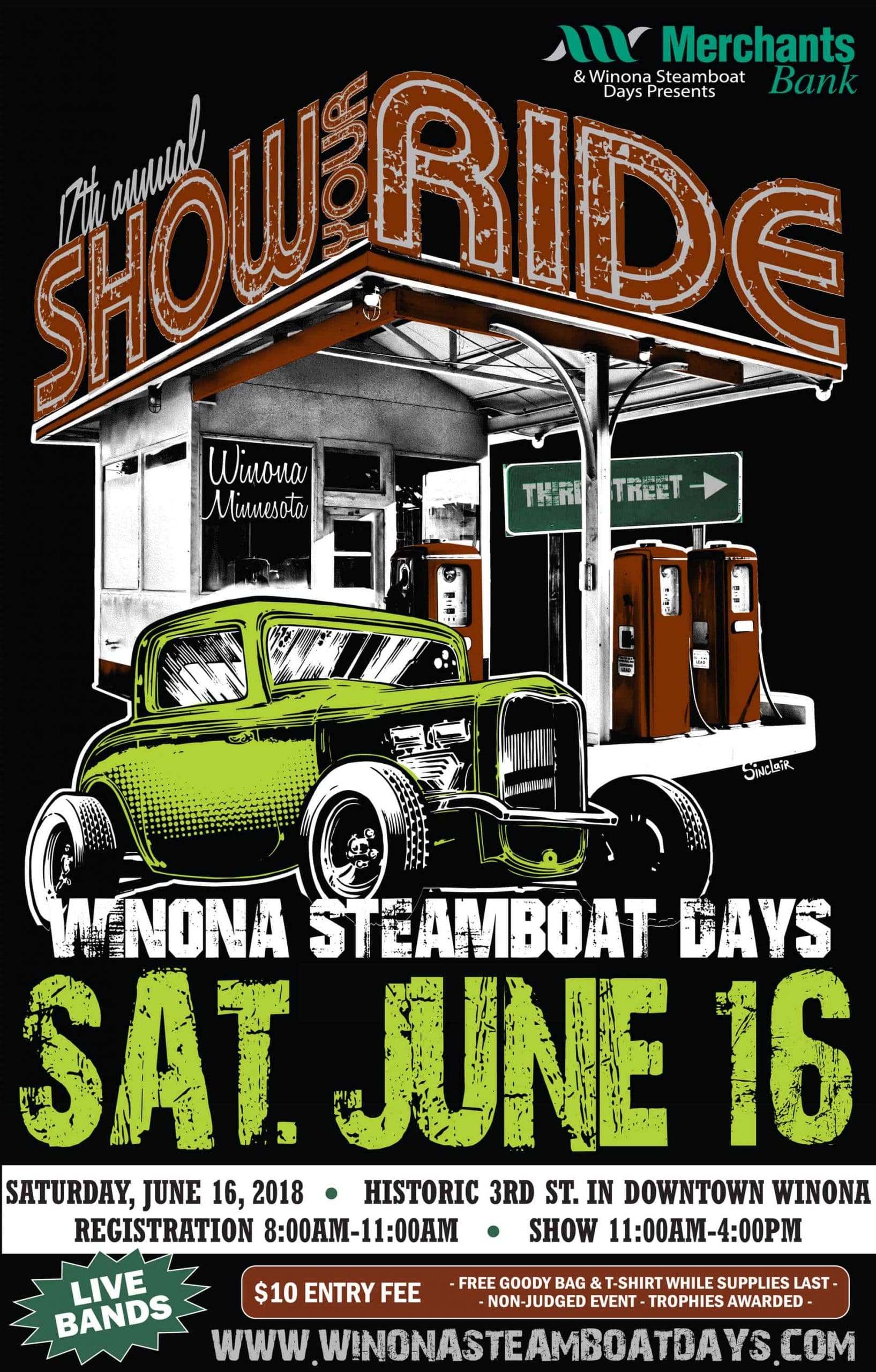 carshowposter2018 Winona Steamboat Days